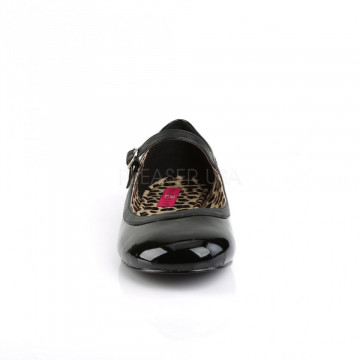 Pleaser Pink Label ANNA-02 Blk Pat-Faux Leather