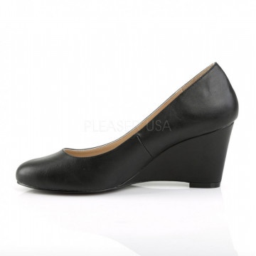 Pleaser Pink Label KIMBERLY-08 Blk Faux Leather