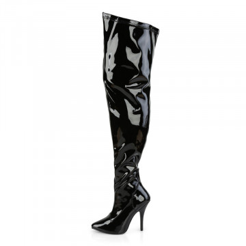 Pleaser Pink Label SEDUCE-3000WC Blk Str. Pat
