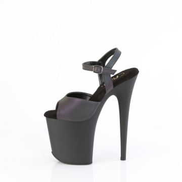 Pleaser Platform Shoes FLAM809REFL/GRNMC/B - Img 3