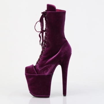 Pleaser Platform Shoes FLAMINGO-1045VEL Purple Subito 10us.