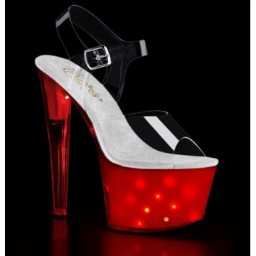 Pleaser Platform Shoes ILLUMTR708/C/WGLOW