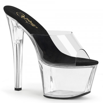 Pleaser SKY-301 Clr-Blk/Clr