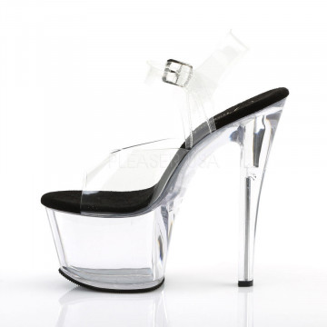 Pleaser SKY-308 Clr-Blk/Clr