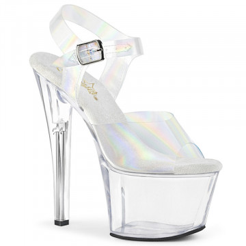 Pleaser SKY-308N-RBH Clr Hologram TPU/Clr
