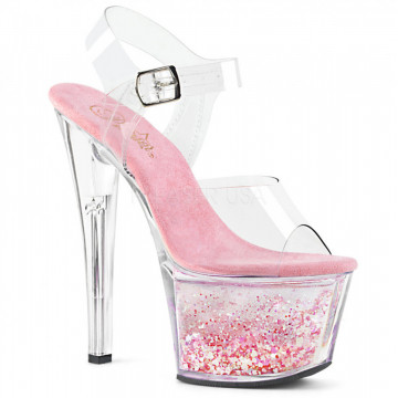 Pleaser SKY-308WHG h24 Acquario di cuori 36eu