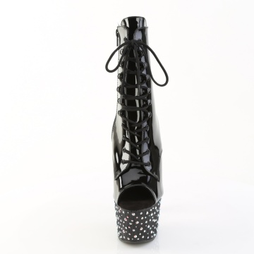 Pleaser STARDANCE-1021 Blk Pat/Blk-Slv Multi RS