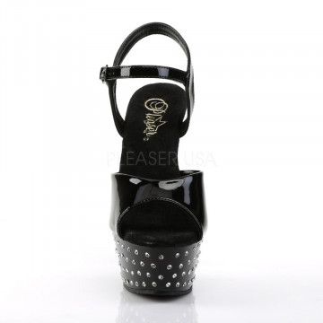 Pleaser STARDUST-609 Blk Pat/Blk