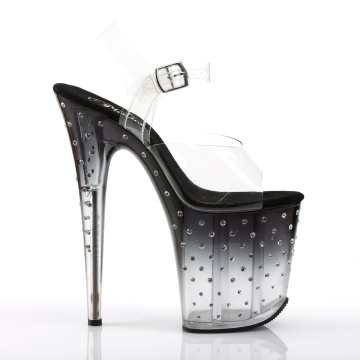 Pleaser STARDUST-808T Clr/Blk-Clr