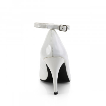 Pleaser VANITY-431 Wht Pat 7us 37eu