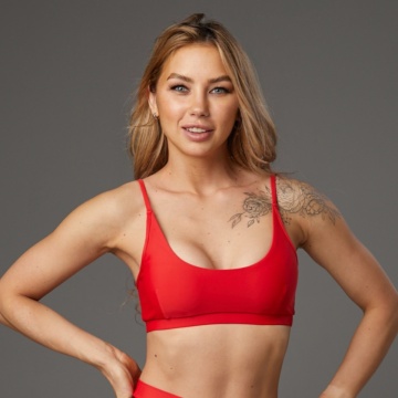 Polerina wear, Top pole dance Pixi - Red - Img 2