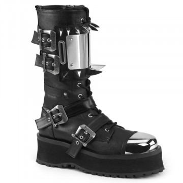 Stivali Demonia Cult GRAVEDIGGER-250 Blk Vegan Leather 9us 41eu