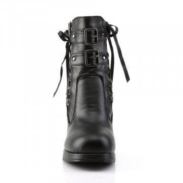 Demonia CRYPTO-51 Blk-Red Lace - spedizione subito h24