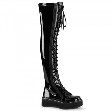 Demonia Cult EMILY-375 Blk Pat