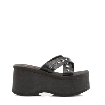 Demonia Cult FUNN-29 Blk Vegan Leather