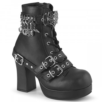 Demonia Cult GOTHIKA-66 Blk Vegan Leather