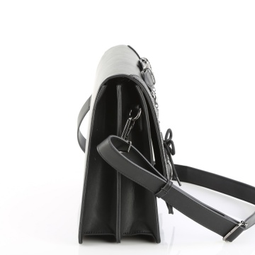Demonia Cult HB-661 Blk Vegan Leather