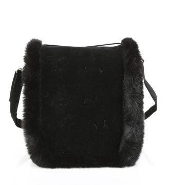 Demonia Cult HB-663 BLK FAUX SUEDE-FAUX FUR - Img 3