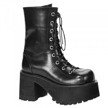 Demonia Cult RANGER-301 Blk Vegan Leather