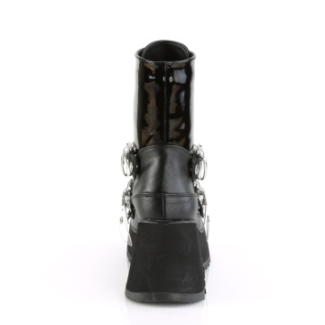 Demonia Cult SCENE-51 Blk Pat-Blk Vegan Leather - Img 3