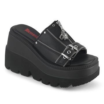 Demonia Cult SHAKER-07 Blk Vegan Leather