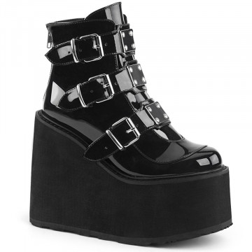 Demonia Cult SWING-105 Blk Patent