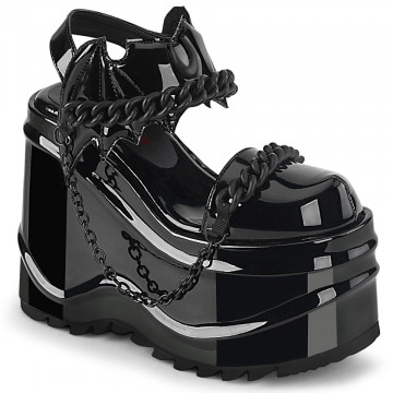 Demonia Cult WAVE-20 Blk Pat