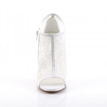 Fabulicious AMUSE-56 Ivory Lace-Mesh