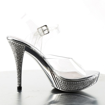 Fabulicious ELEGANT-408 Clr/Slv Chrome