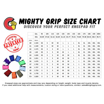 Mighty Grip ginocchiere slim Pro Tack grip sottili