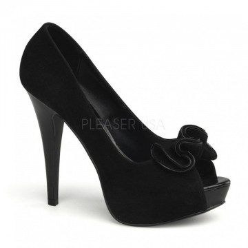 Pin Up Couture LOLITA-10 Blk Suede Pu