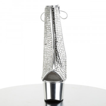 Pleaser ADORE-1018DCS Slv Multi RS/Slv Chrome