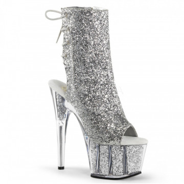 Pleaser ADORE-1018G Slv Glitter/Slv Glitter