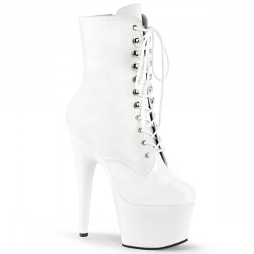 Pleaser ADORE-1020 Wht Faux Leather/Wht Matte