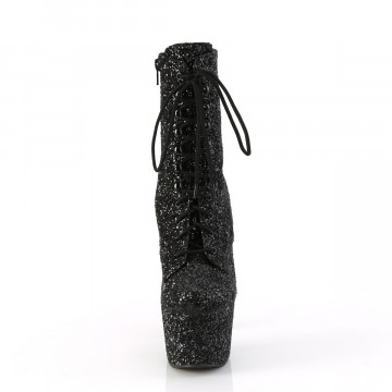 Pleaser ADORE-1020GWR Blk Glitter/Blk Glitter