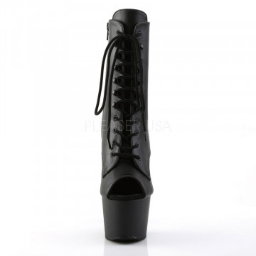 Pleaser ADORE-1021 Blk Faux Leather/Blk Matte