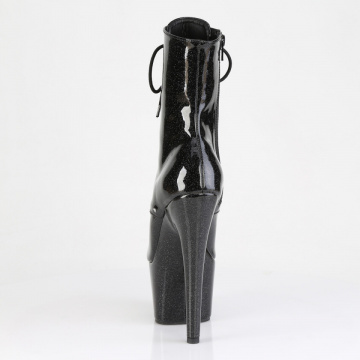 Pleaser ADORE-1021GP Blk Glitter Pat/M