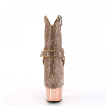 Pleaser ADORE-1029CHRS Rose Gold RS/Rose Gold Chrome