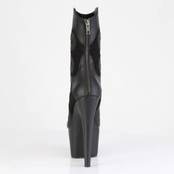 Pleaser ADORE-1034 Blk Faux Suede-Faux Leather/Blk Matte - Img 2