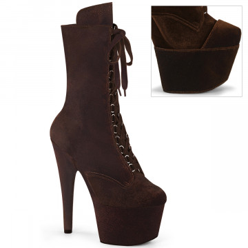 Pleaser ADORE-1045VEL Brown Velvet/M