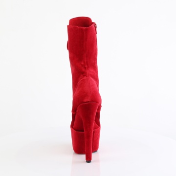 Pleaser ADORE-1045VEL Red Velvet/Red Velvet