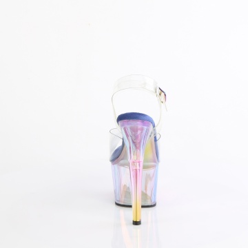 Pleaser ADORE-708HT Clr/Blue Multi Tinted