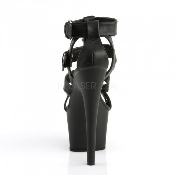 Pleaser ADORE-758 Blk Faux Leather/Blk Matte
