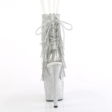 Pleaser BEJEWELED-1017RSF-7 Clr-Slv/Slv RS