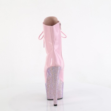 Pleaser BEJEWELED-1021-7 B. Pink Holo Pat/B. Pink AB RS