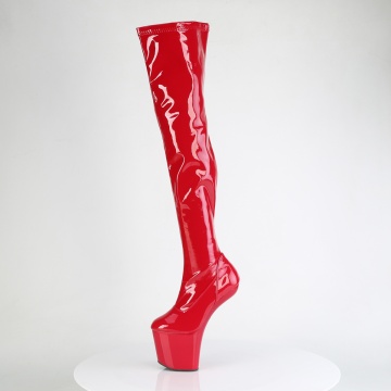 Pleaser CRAZE-3000 Red Str. Pat/Red