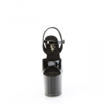 Pleaser CRAZE-809 Blk Pat/Blk