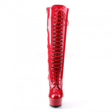 Pleaser DELIGHT-2023 Red Str Pat/Red