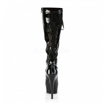 Pleaser DELIGHT-2029 Blk Str. Pat/Blk