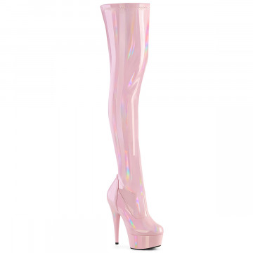 Pleaser DELIGHT-3000HWR B. Pink Hologram Pat/M